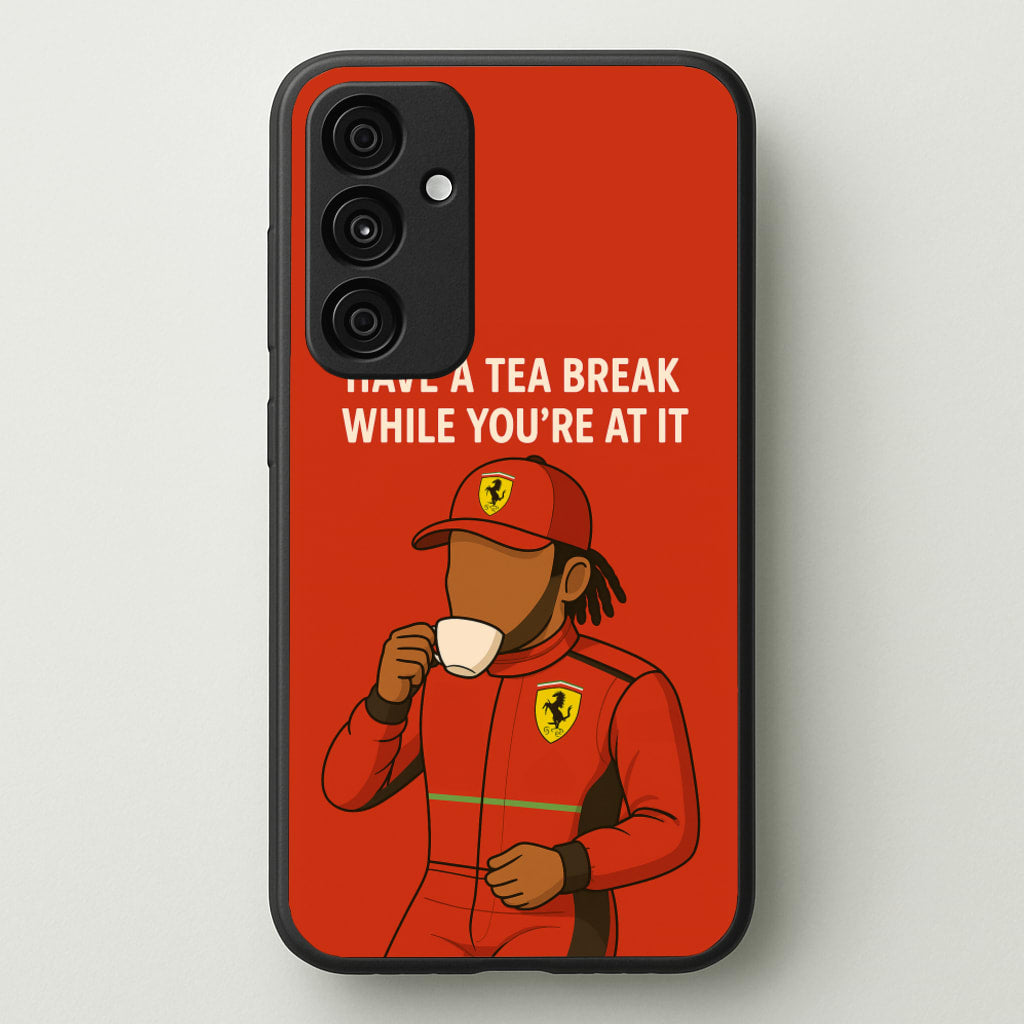 Hamilton's Tea Break - F1 Phone Case for Galaxy A55