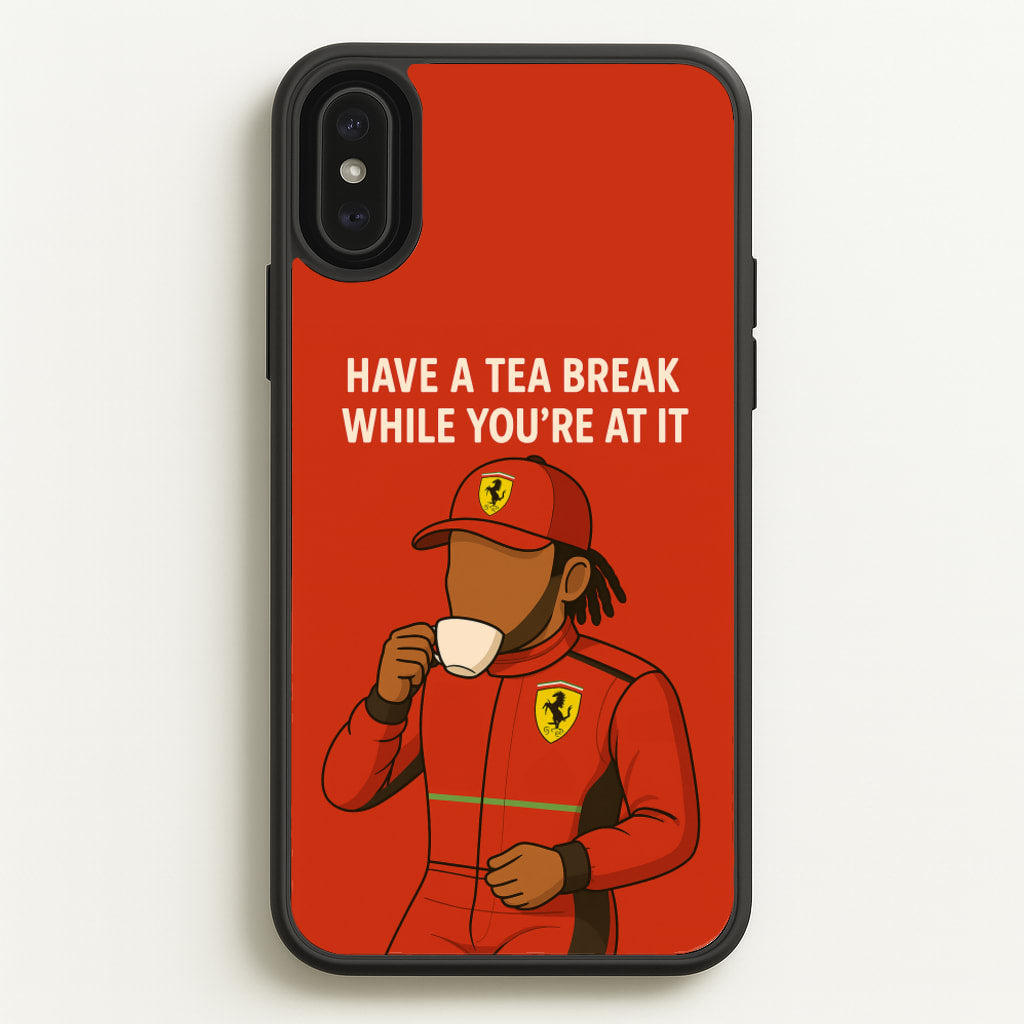 Hamilton's Tea Break - F1 Phone Case for iPhone XS Max