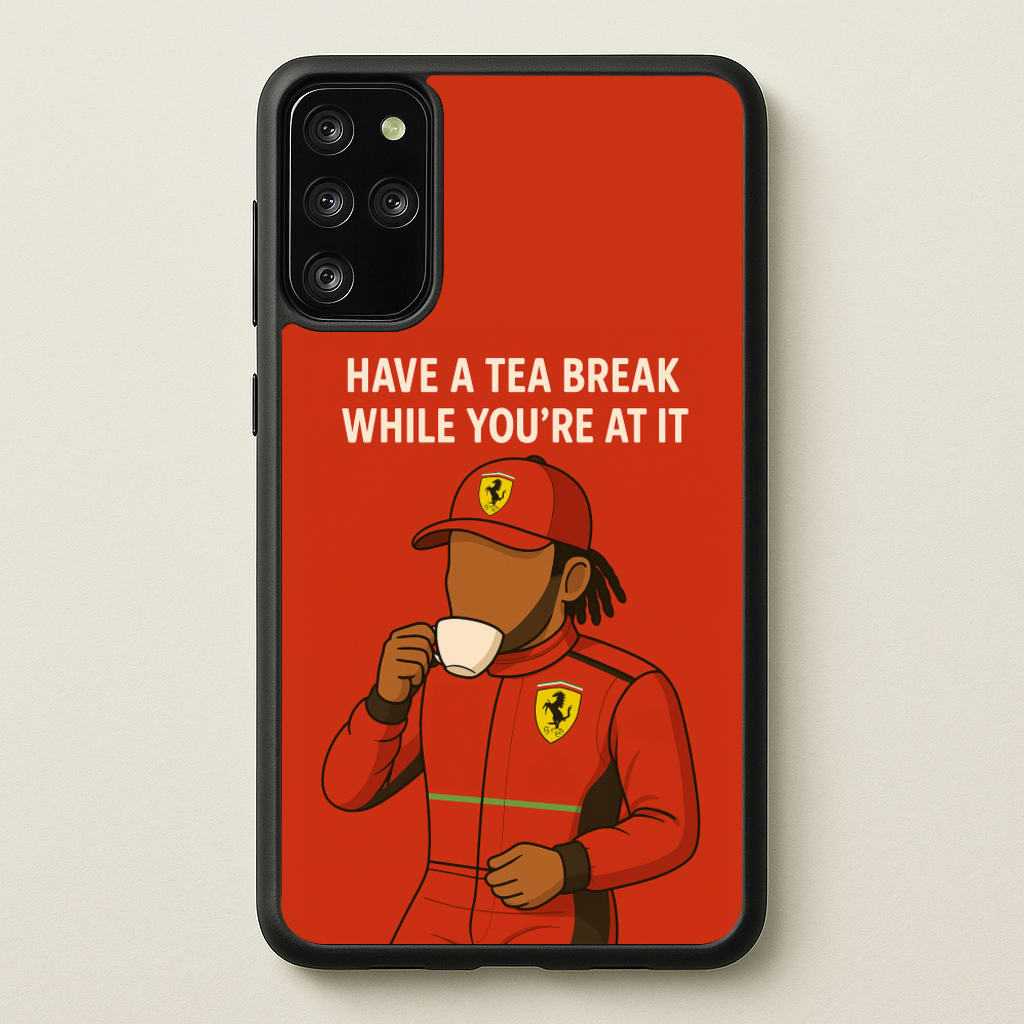 Hamilton's Tea Break - F1 Phone Case for Galaxy S20 Plus