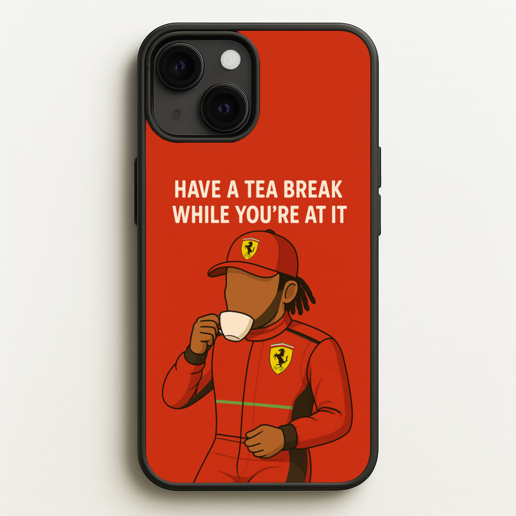 Hamilton's Tea Break - F1 Phone Case for iPhone 13