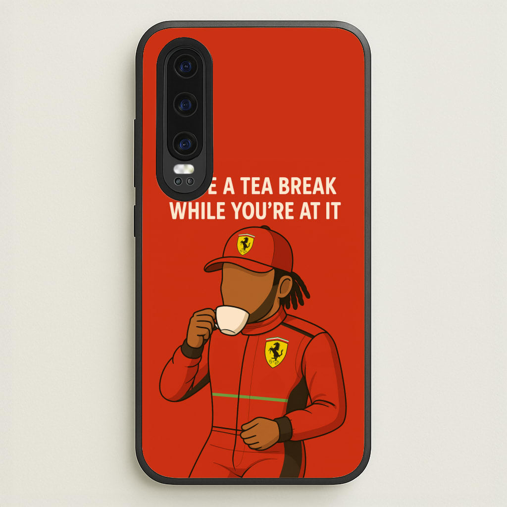 Hamilton's Tea Break - F1 Phone Case for Huawei P30