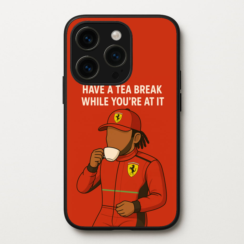 Hamilton's Tea Break - F1 Phone Case for iPhone 15 Pro