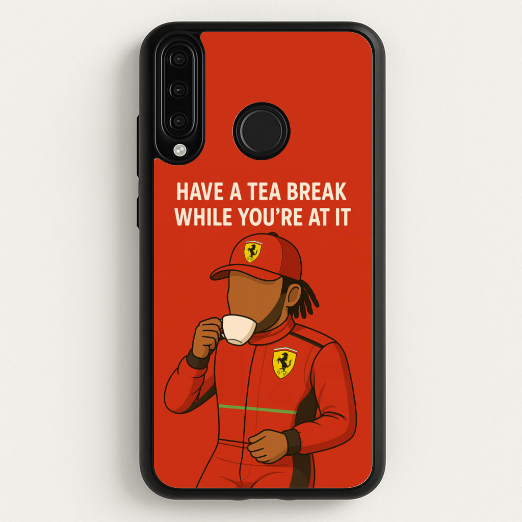 Hamilton's Tea Break - F1 Phone Case for Huawei P30 Lite