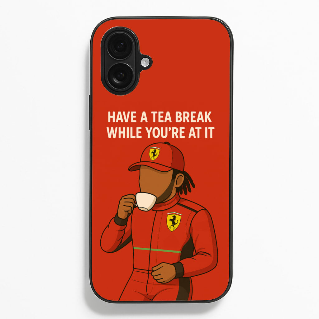 Hamilton's Tea Break - F1 Phone Case for iPhone 16 Plus