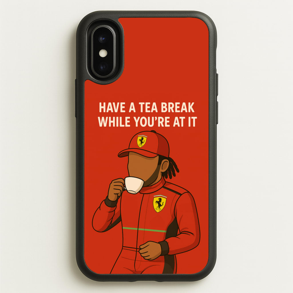 Hamilton's Tea Break - F1 Phone Case for iPhone X / XS