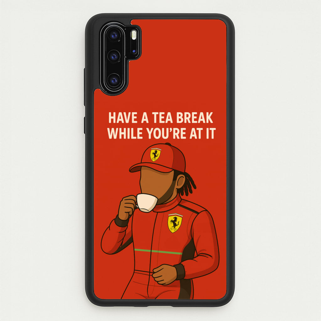 Hamilton's Tea Break - F1 Phone Case for Huawei P30 Pro