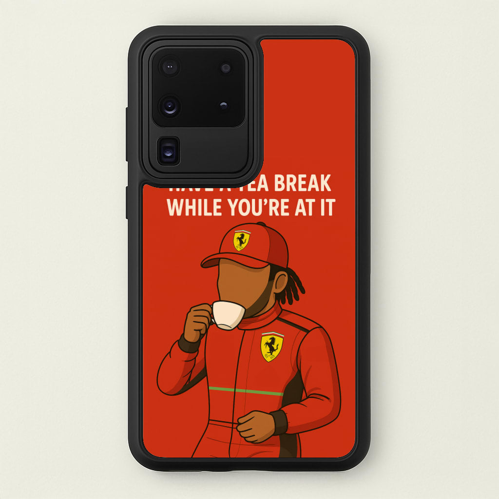 Hamilton's Tea Break - F1 Phone Case for Galaxy S20 Ultra