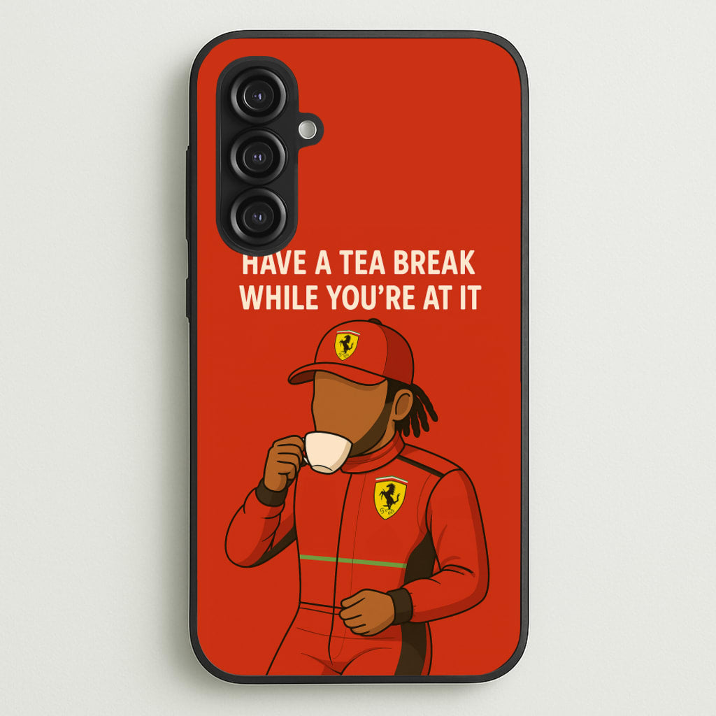 Hamilton's Tea Break - F1 Phone Case for Galaxy S23FE