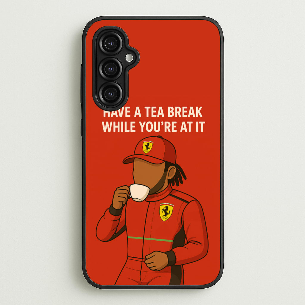 Hamilton's Tea Break - F1 Phone Case for Galaxy A14