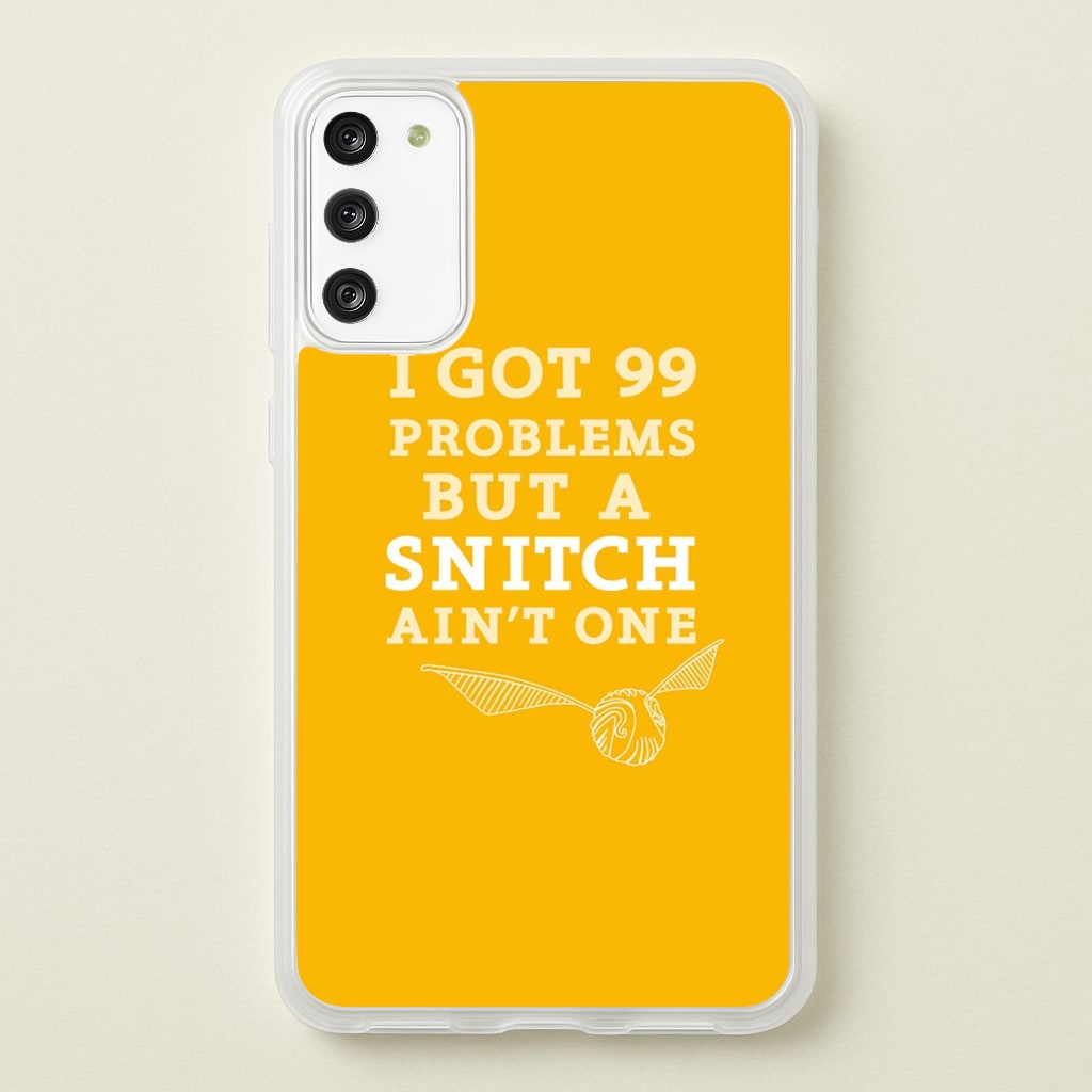 99 Problems But A Snitch Aint One - Harry Potter Phone Case for Galaxy S20FE