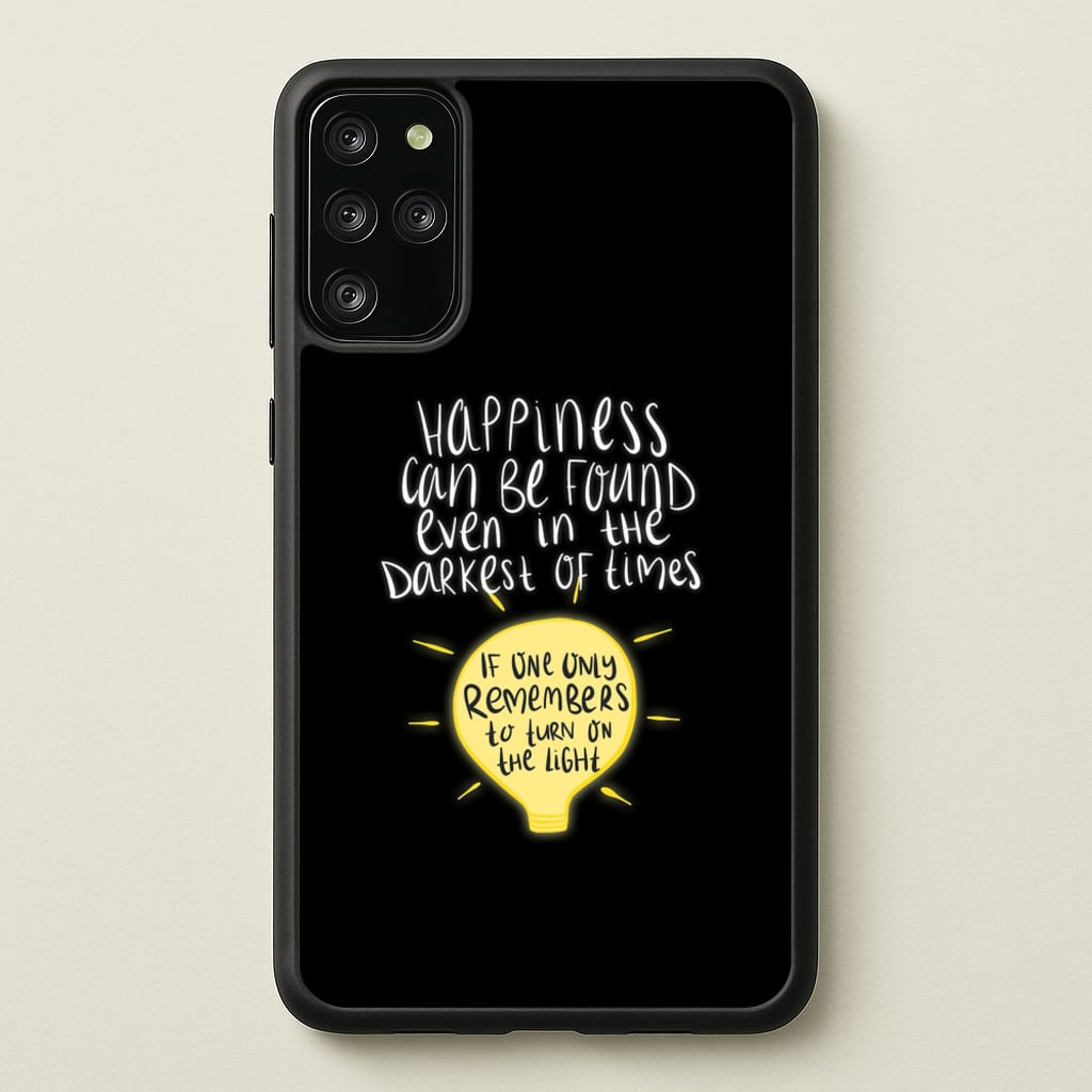 Happiness Can Be Found In The Darkest of Times - Harry Potter Phone Case for Galaxy S20 Plus