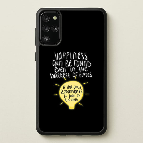 Happiness Can Be Found In The Darkest of Times - Harry Potter Phone Case for Galaxy S20 Plus
