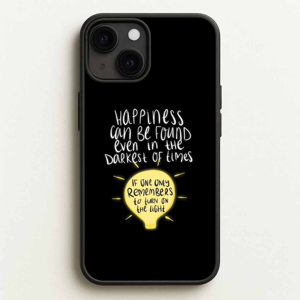Happiness Can Be Found In The Darkest of Times - Harry Potter Phone Case for iPhone 13 Mini