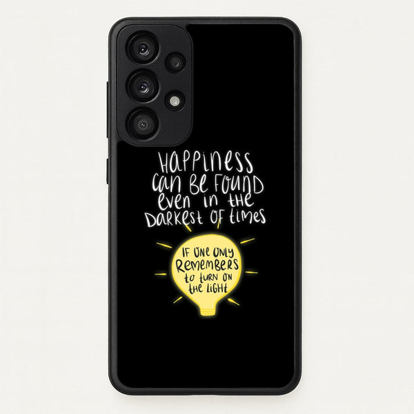 Happiness Can Be Found In The Darkest of Times - Harry Potter Phone Case for Galaxy A33