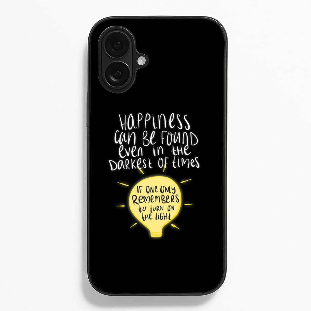 Happiness Can Be Found In The Darkest of Times - Harry Potter Phone Case for iPhone 16 Plus
