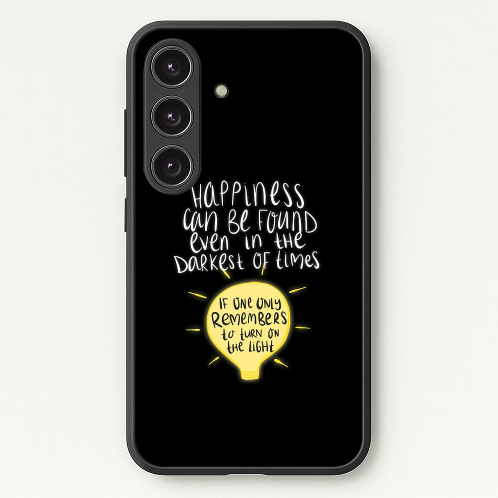 Happiness Can Be Found In The Darkest of Times - Harry Potter Phone Case for Galaxy S25