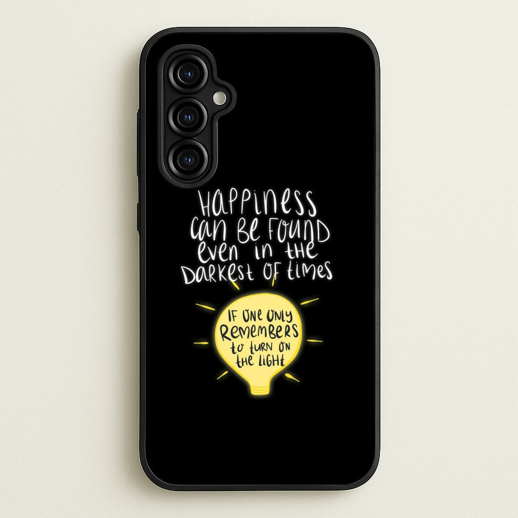 Happiness Can Be Found In The Darkest of Times - Harry Potter Phone Case for Galaxy A54