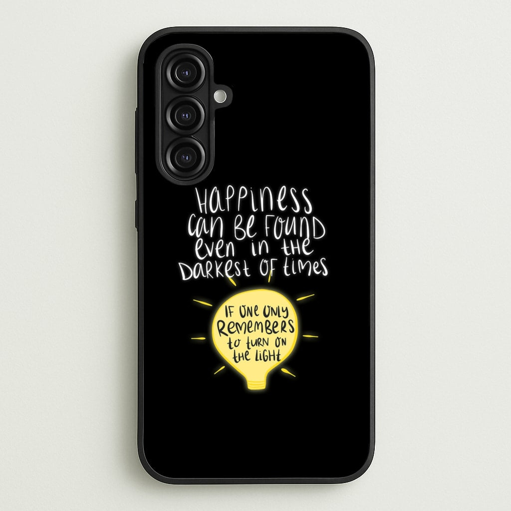 Happiness Can Be Found In The Darkest of Times - Harry Potter Phone Case for Galaxy A16