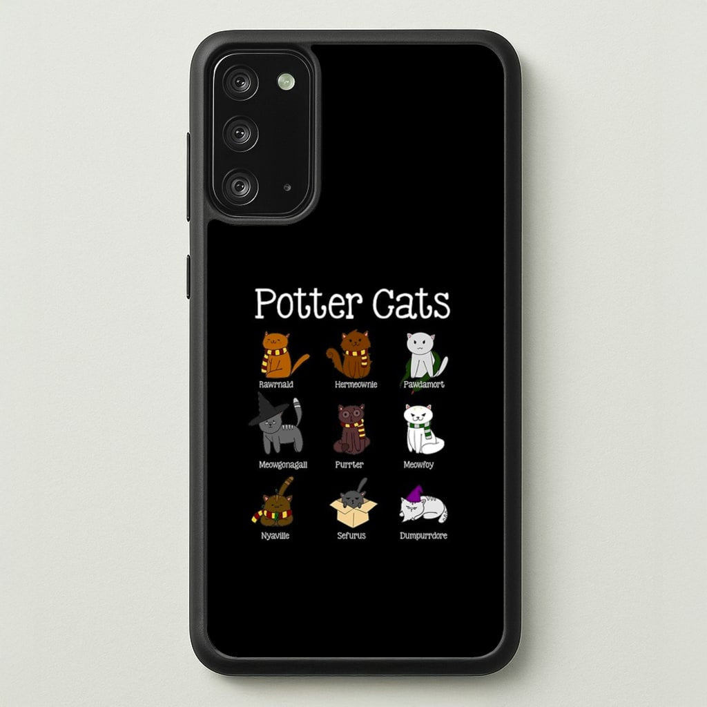 Harry Pawter Cats - Harry Potter Phone Case for Galaxy Note 20