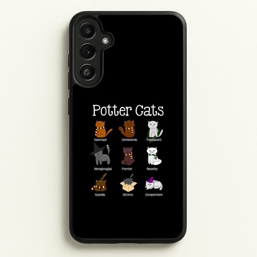 Harry Pawter Cats - Harry Potter Phone Case for Galaxy A34