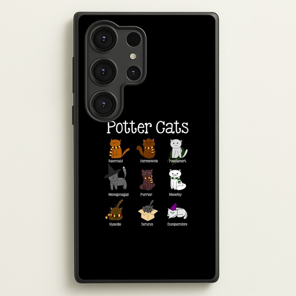Harry Pawter Cats - Harry Potter Phone Case for Galaxy S25 Ultra