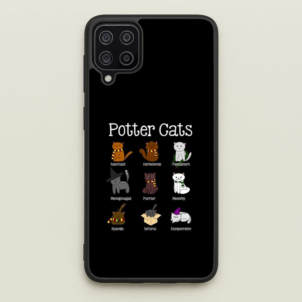 Harry Pawter Cats - Harry Potter Phone Case for Galaxy A12