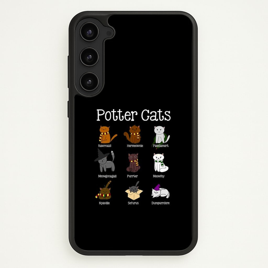 Harry Pawter Cats - Harry Potter Phone Case for Galaxy S23