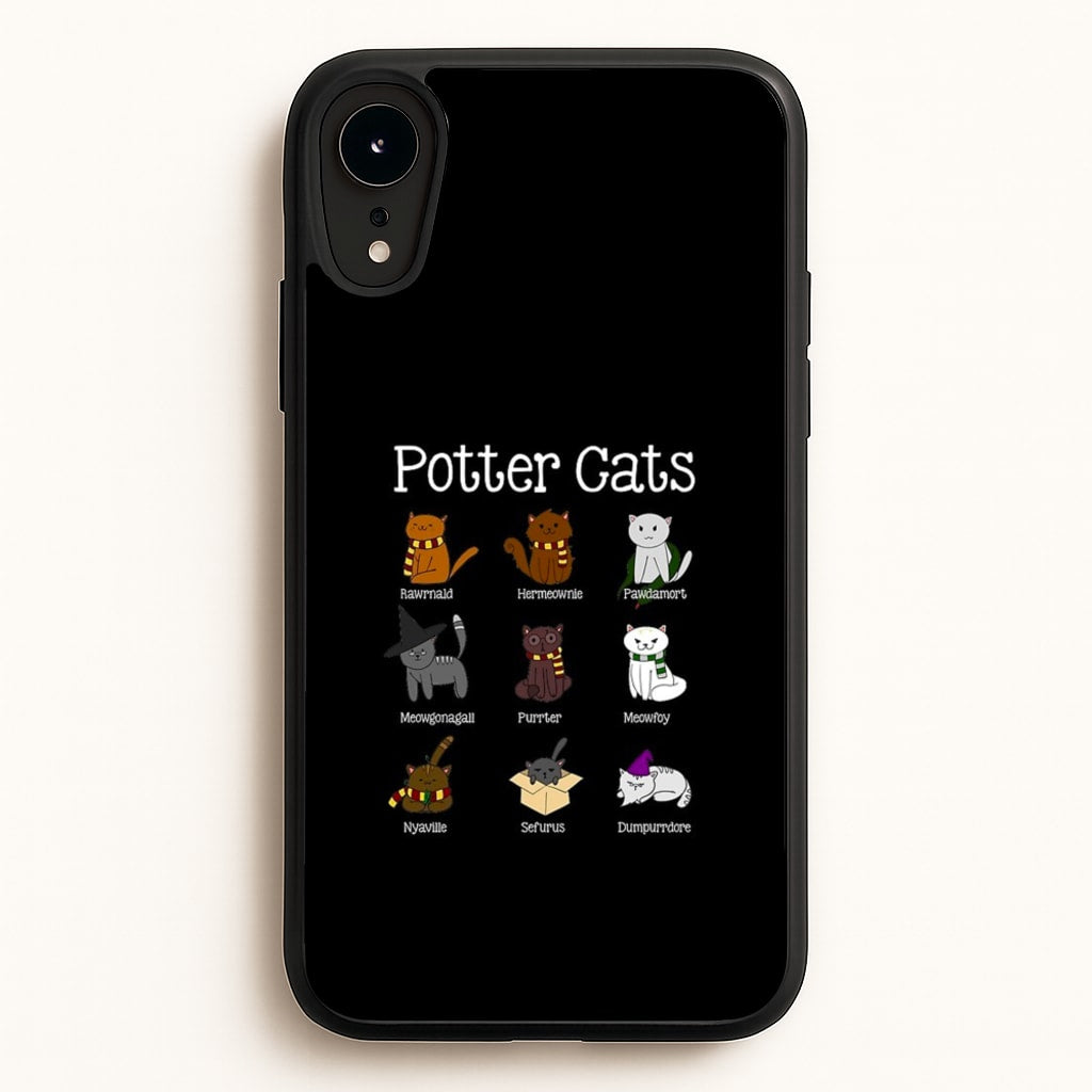 Harry Pawter Cats - Harry Potter Phone Case for iPhone XR
