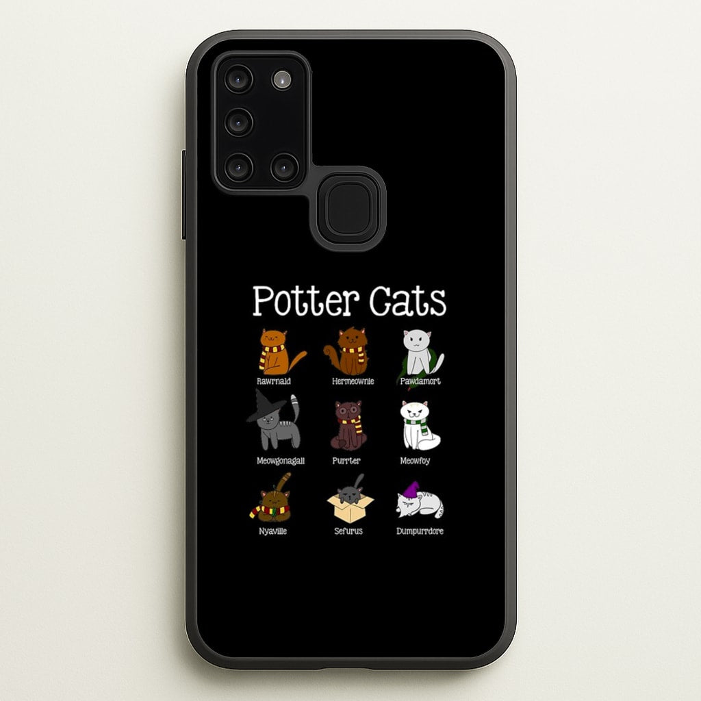 Harry Pawter Cats - Harry Potter Phone Case for Galaxy A21s