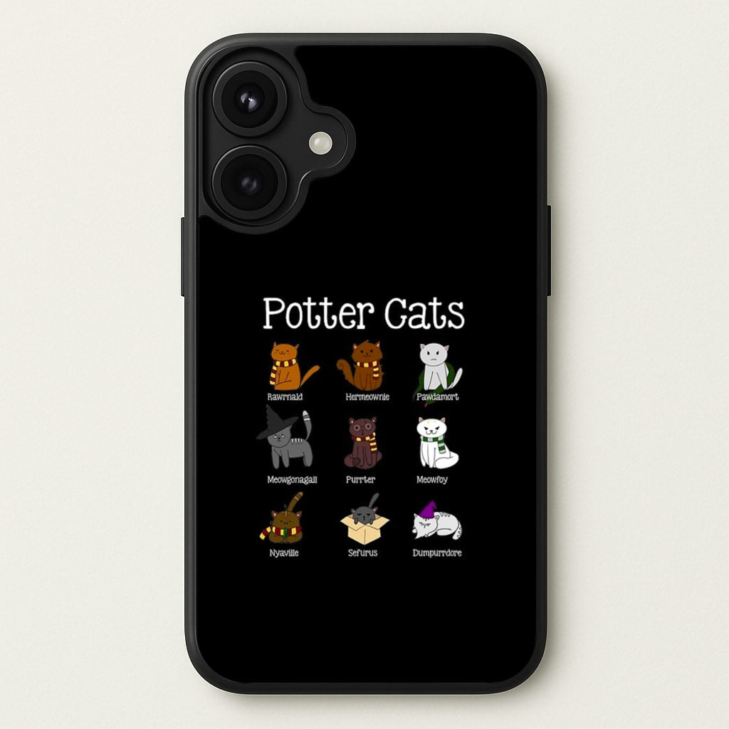 Harry Pawter Cats Phone Case for iPhone 17