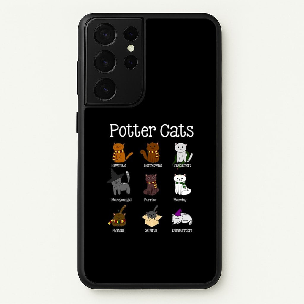 Harry Pawter Cats - Harry Potter Phone Case for Galaxy S21 Ultra