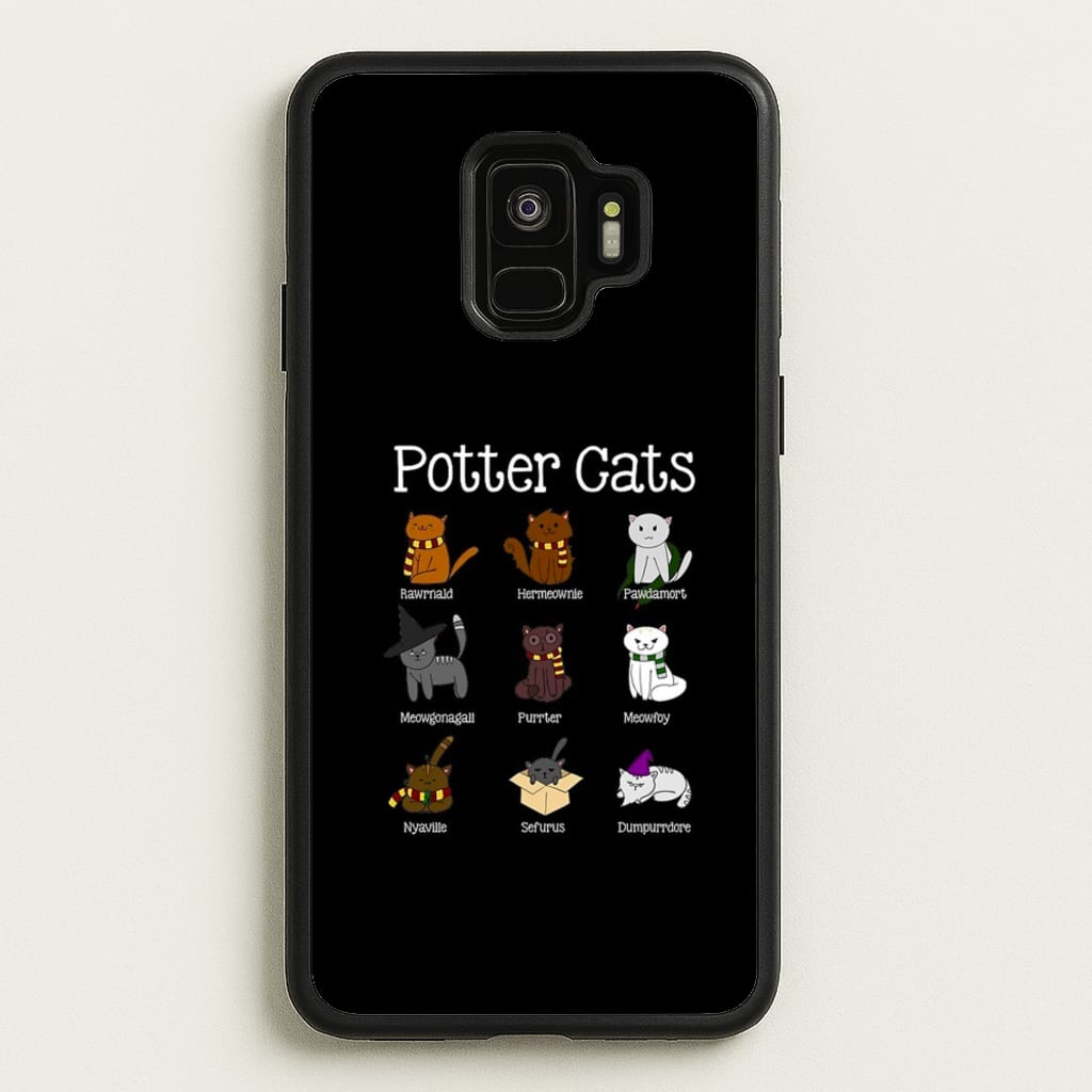 Harry Pawter Cats - Harry Potter Phone Case for Galaxy S9