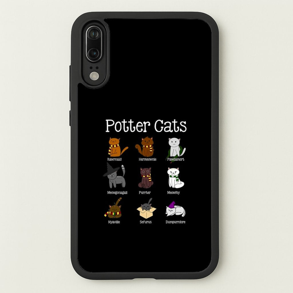 Harry Pawter Cats - Harry Potter Phone Case for Huawei P20