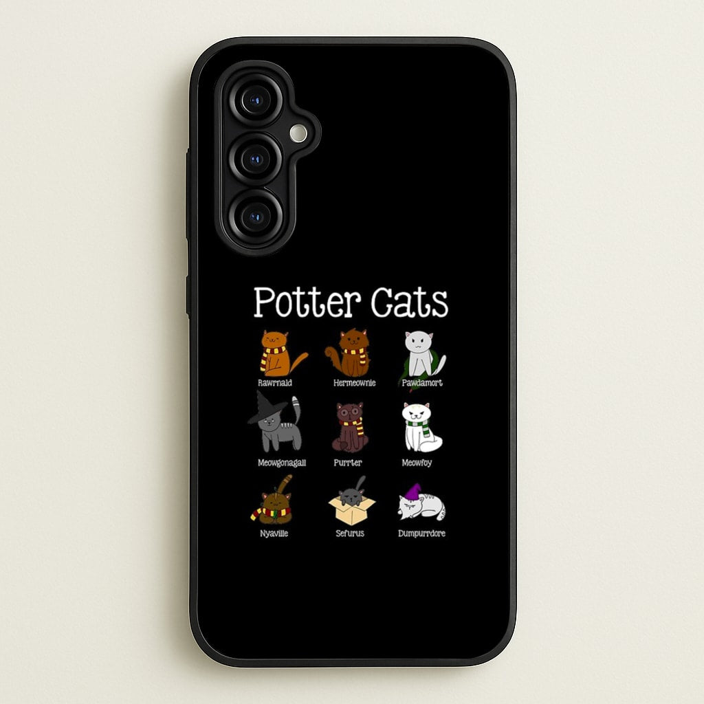 Harry Pawter Cats - Harry Potter Phone Case for Galaxy A54