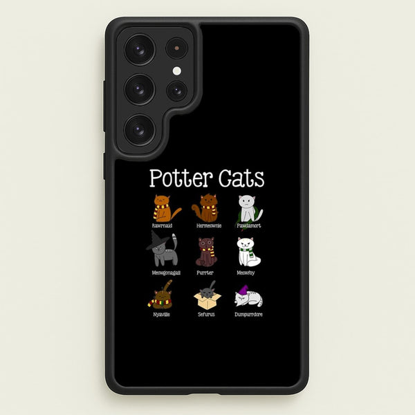 Harry Pawter Cats - Harry Potter Phone Case for Galaxy S23 Ultra