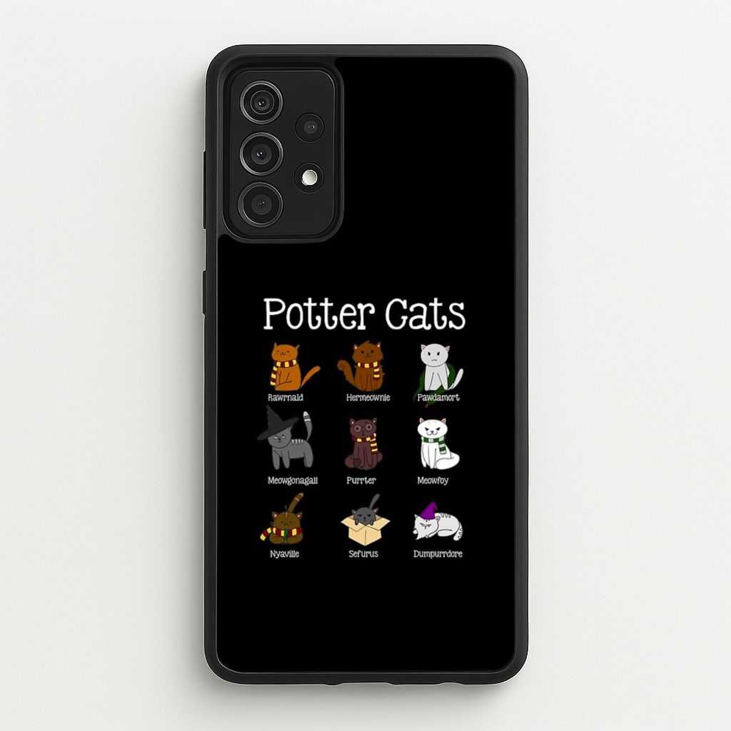 Harry Pawter Cats - Harry Potter Phone Case for Galaxy A52 / A52s