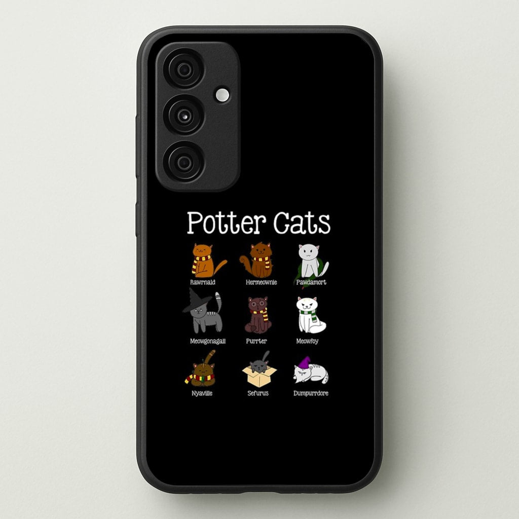 Harry Pawter Cats - Harry Potter Phone Case for Galaxy A35