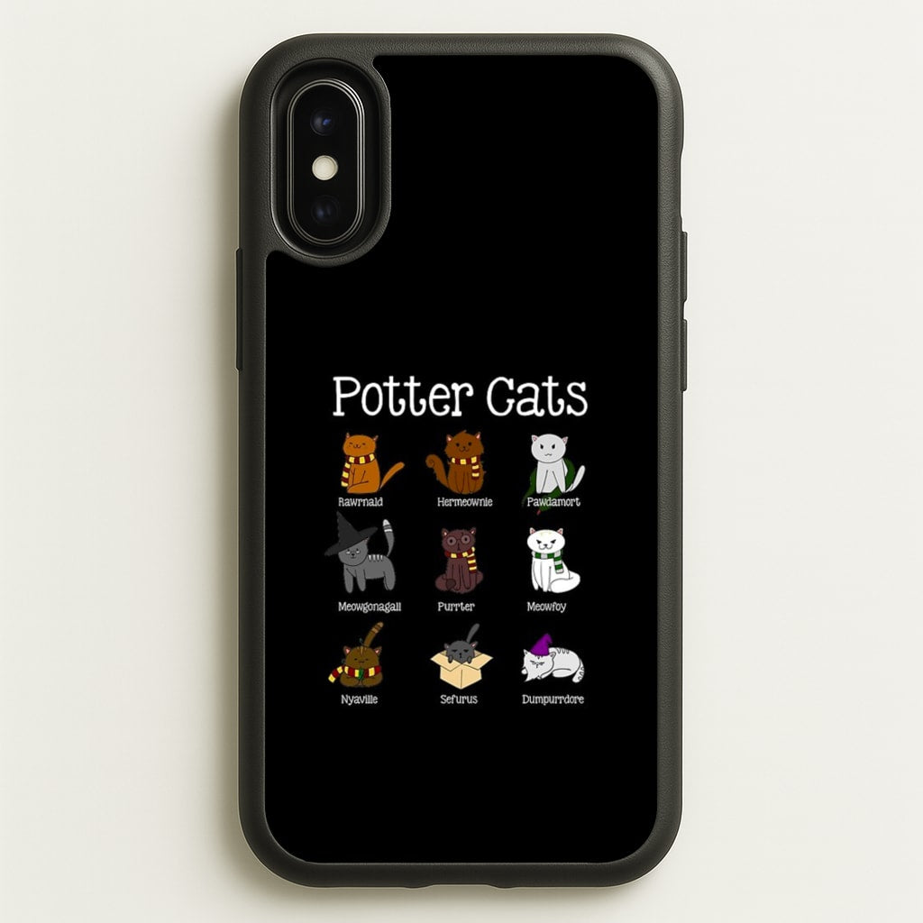 Harry Pawter Cats - Harry Potter Phone Case for iPhone X / XS