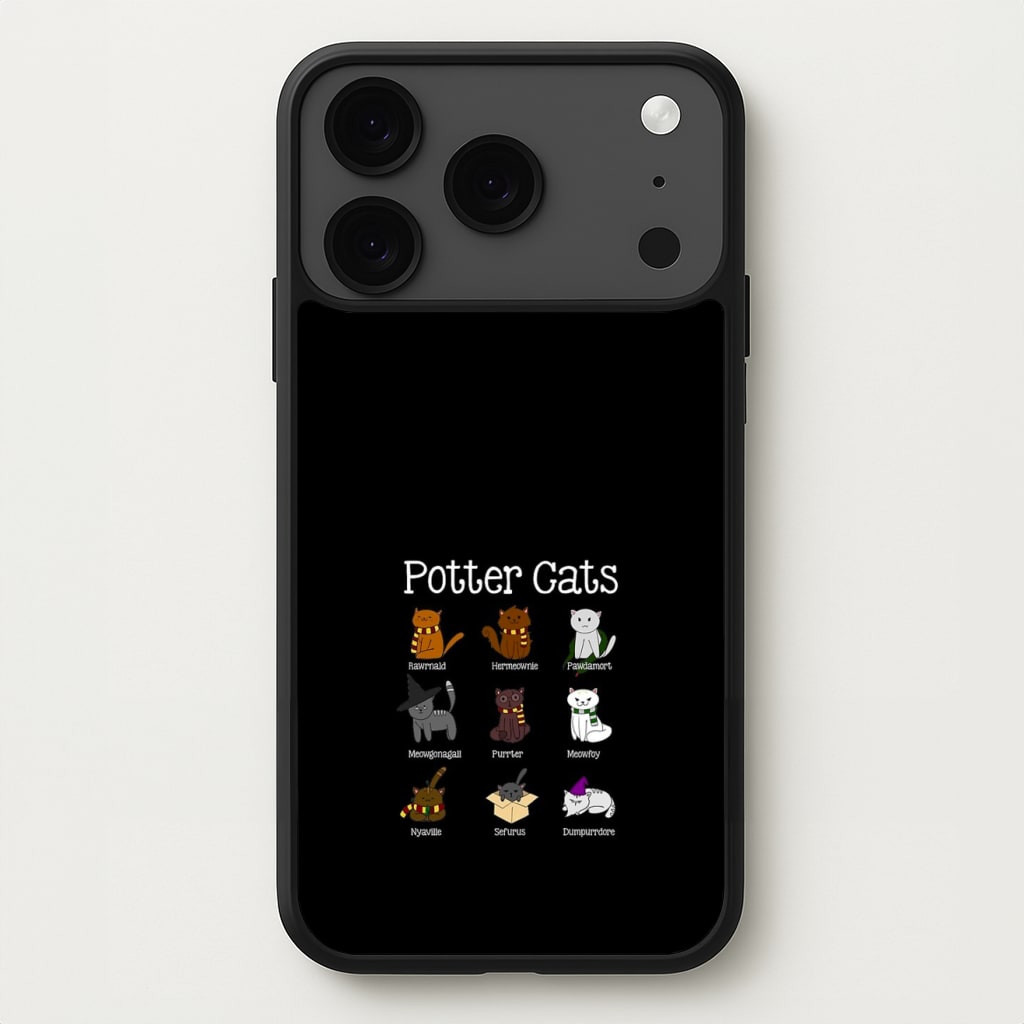 Harry Pawter Cats Phone Case for iPhone 17 Pro Max