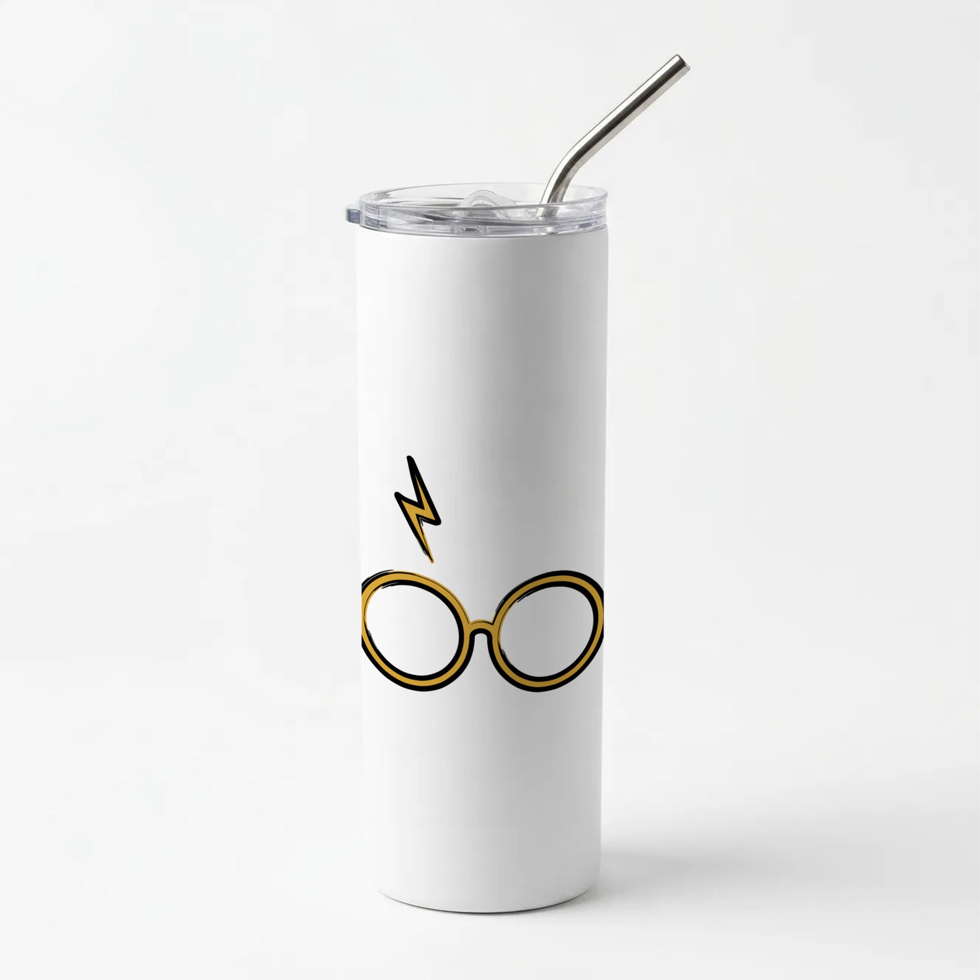 Glasses & Scar Skinny Tumbler