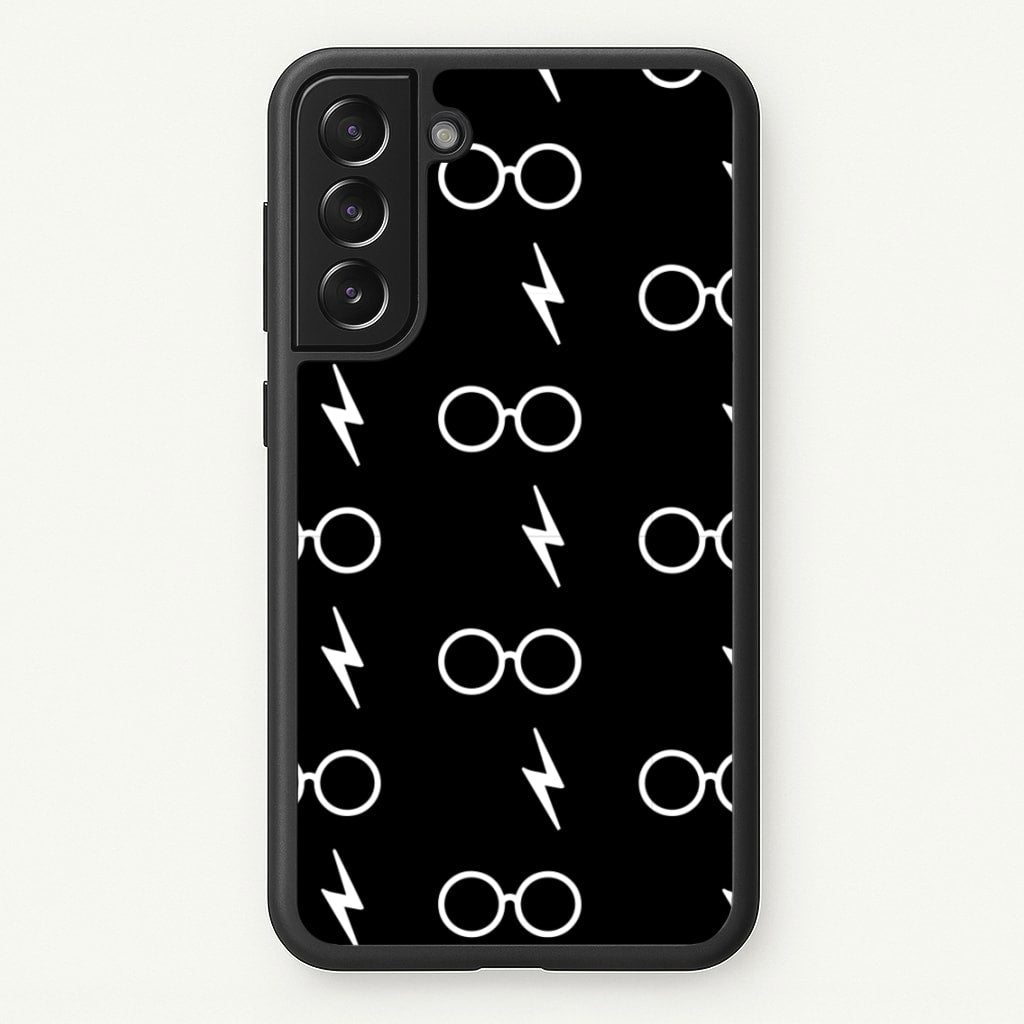 Glasses & Scar Pattern - Harry Potter Phone Case for Galaxy S21FE