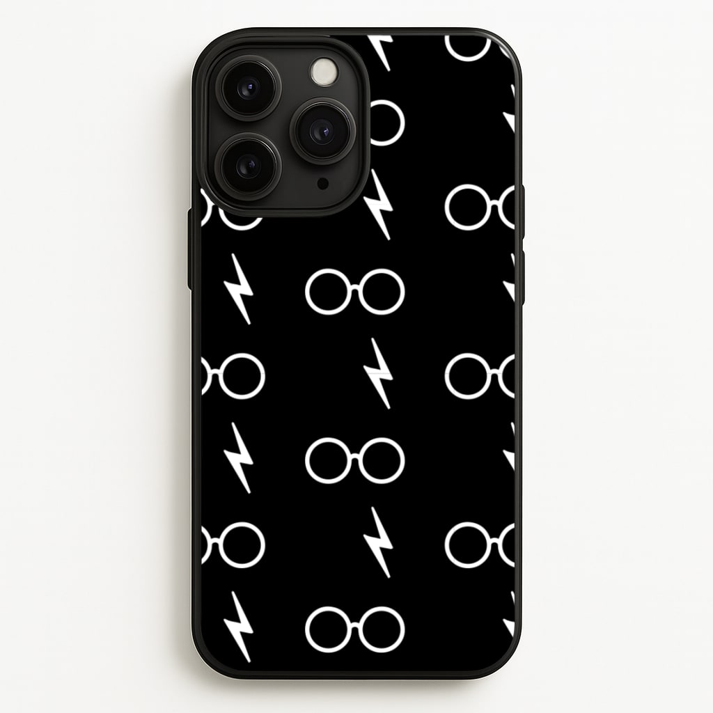 Glasses & Scar Pattern - Harry Potter Phone Case for iPhone 11 Pro Max