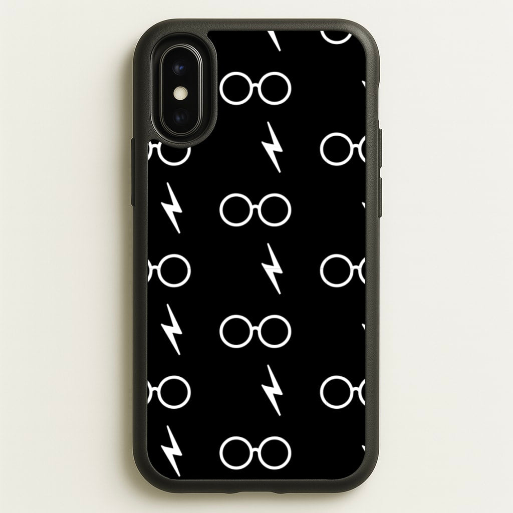 Glasses & Scar Pattern - Harry Potter Phone Case for iPhone X / XS