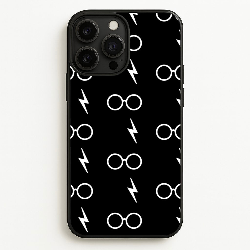 Glasses & Scar Pattern - Harry Potter Phone Case for iPhone 13 Pro Max