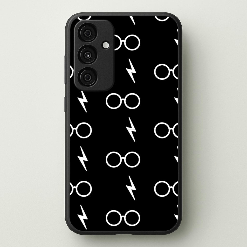 Glasses & Scar Pattern - Harry Potter Phone Case for Galaxy A15