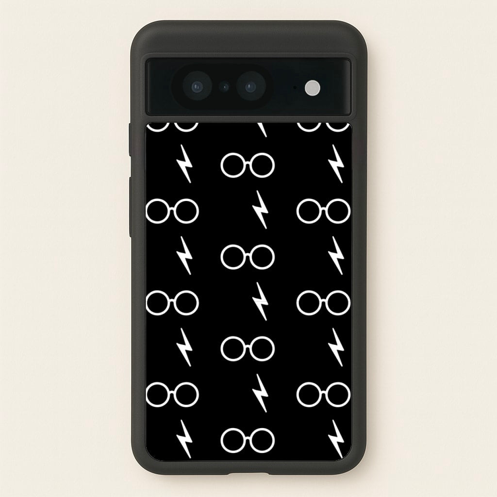 Glasses & Scar Pattern - Harry Potter Phone Case for Google Pixel 8