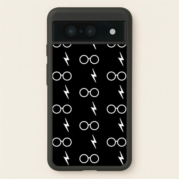 Glasses & Scar Pattern - Harry Potter Phone Case for Google Pixel 8
