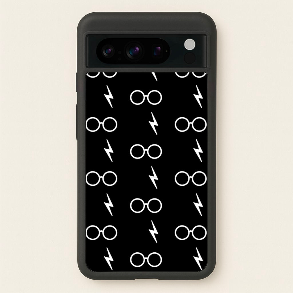 Glasses & Scar Pattern - Harry Potter Phone Case for Google Pixel 8 Pro