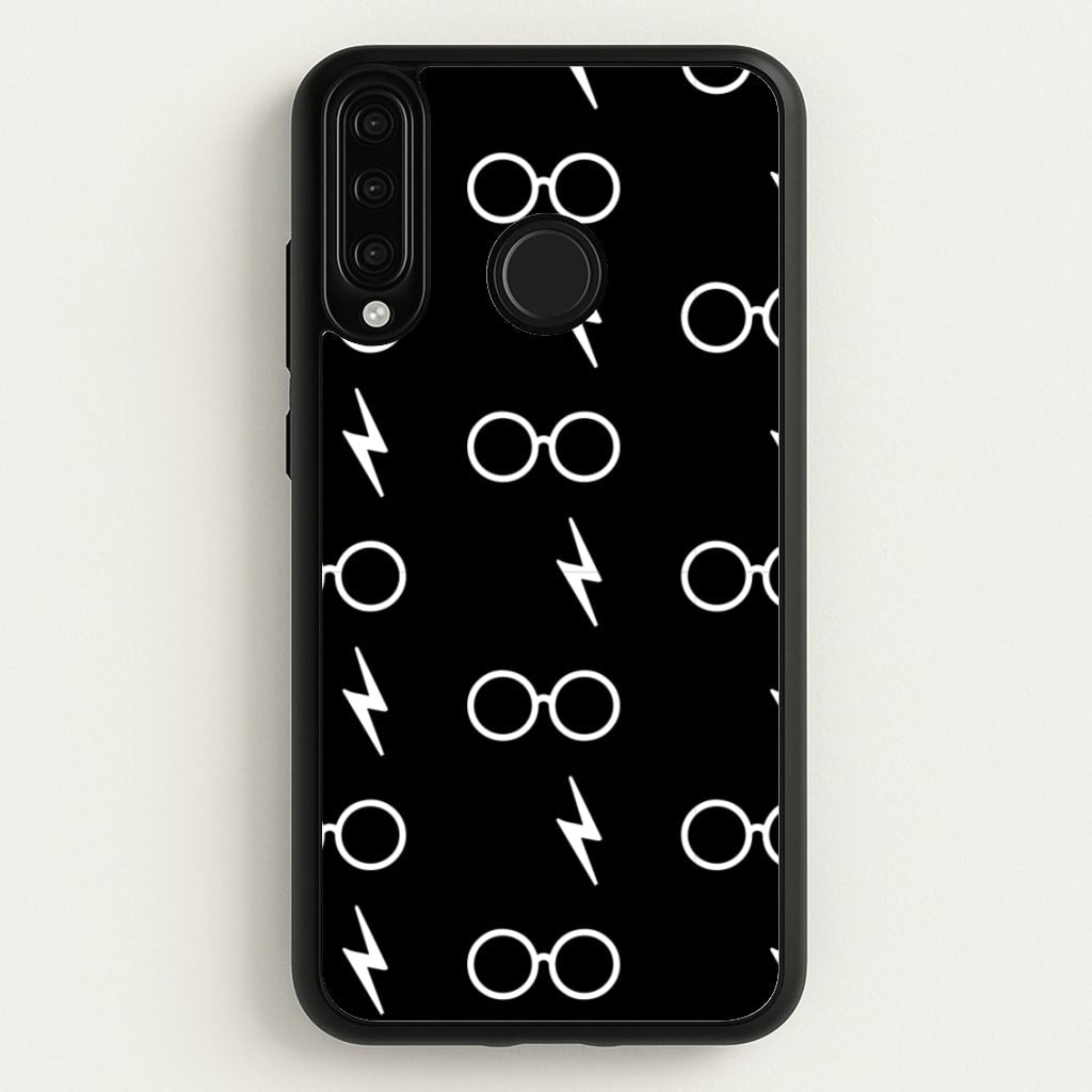 Glasses & Scar Pattern - Harry Potter Phone Case for Huawei P30 Lite