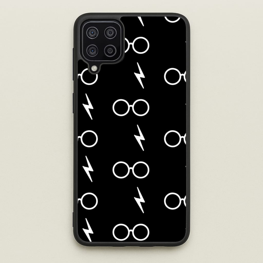 Glasses & Scar Pattern - Harry Potter Phone Case for Galaxy A12